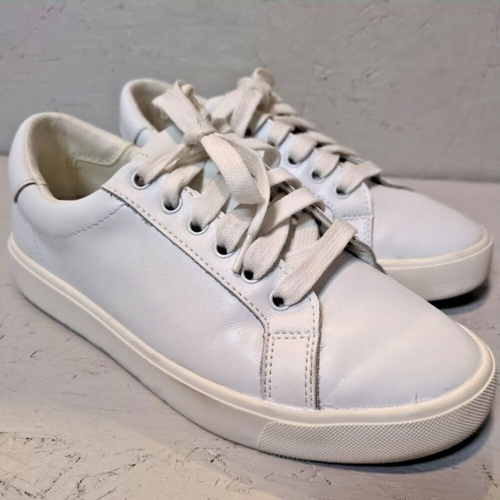 Sam Edelman Women’s 7M Ethyl Bright White Sneakers Shoes 37